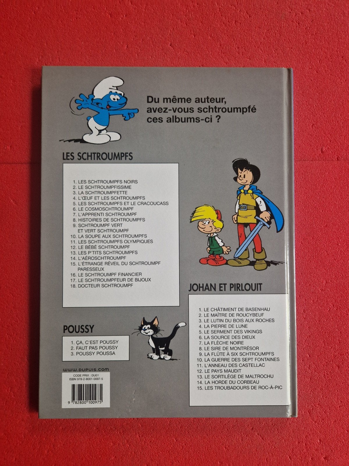 bd Johan et pirlouit 3, Livres, Enlèvement ou Envoi
