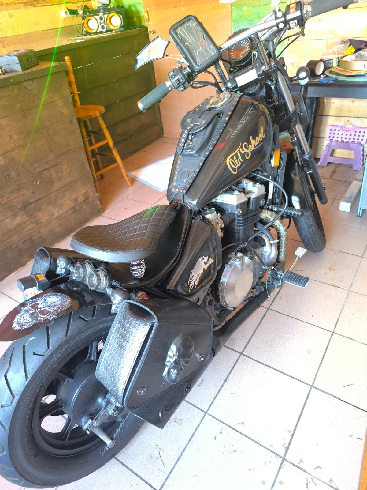 te koop bobber old timer, 2 cilinders, Chopper, Gebruikt, Particulier
