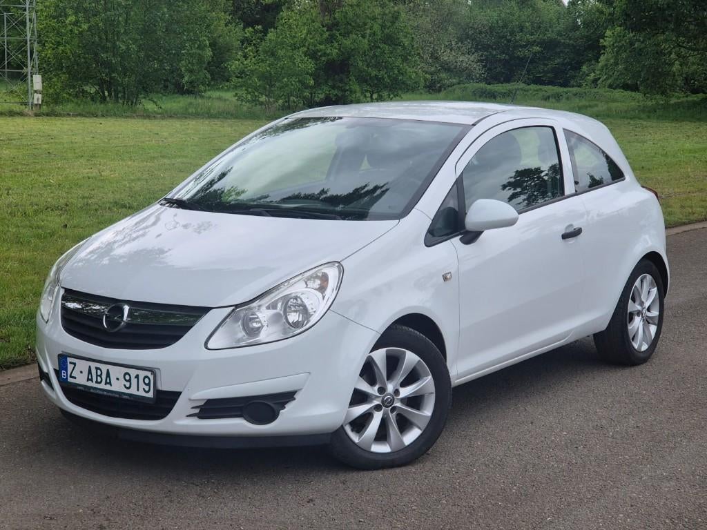 Opel Corsa AUTOMAAT - 1.2i - 2009 - 89d km - 1e hand - AC, Auto's, Opel, Stof, Electronic Stability Program (ESP), Wit, Bedrijf