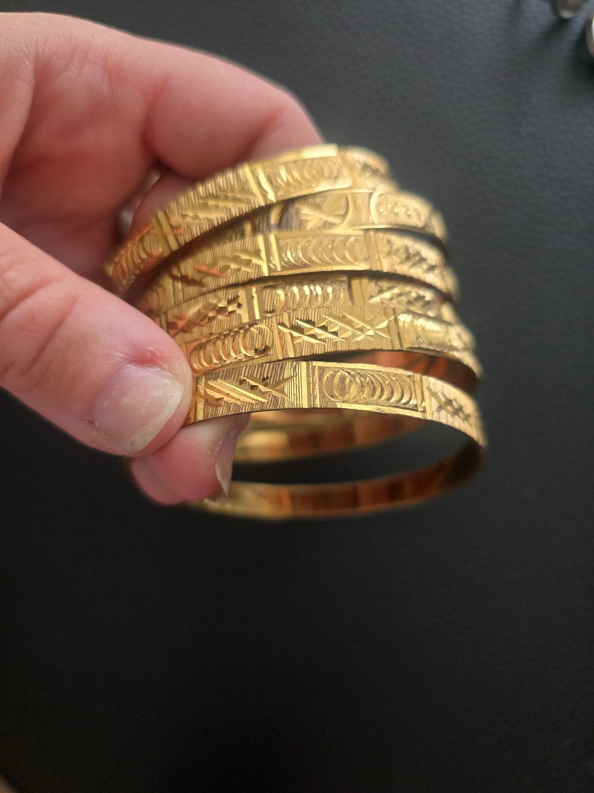 6 armbanden, Handtassen en Accessoires, Ringen, Ophalen, Goud, Goud