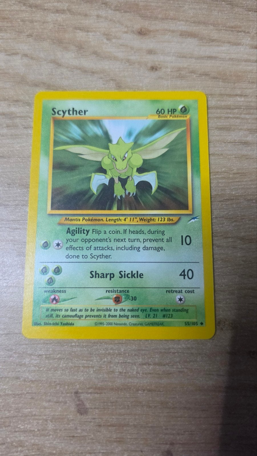 Scyther 55/105, Enlèvement