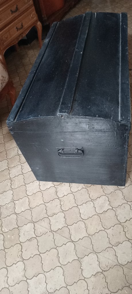 oude houten koffer, Ophalen