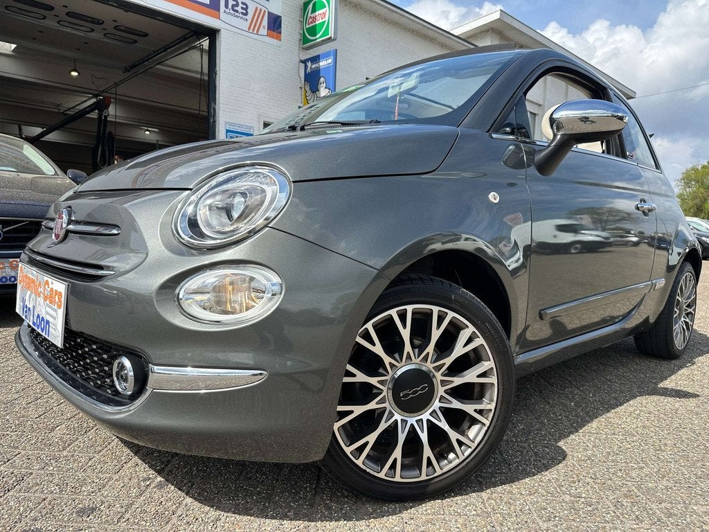 Fiat 500C 1.2i Cruise Led Gsp Carplay Pdc Clima 1Eigenaar, Auto's, 4 zetels, Gebruikt, Cabriolet, Bedrijf