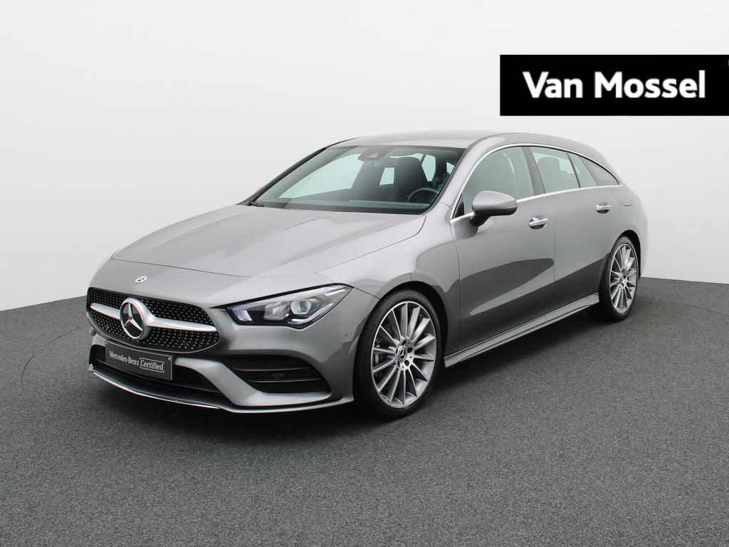 Mercedes-Benz CLA 180 AMG Line Shooting Brake + CARPLAY + LE, Auto's, CLA, Stof, Zwart, 4 cilinders