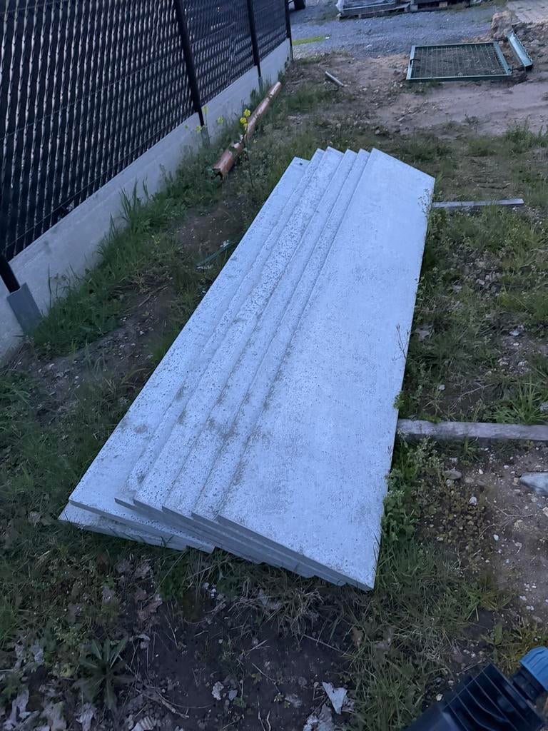 7x beton platen, Doe-het-zelf en Bouw, Platen en Panelen, Ophalen, Nieuw