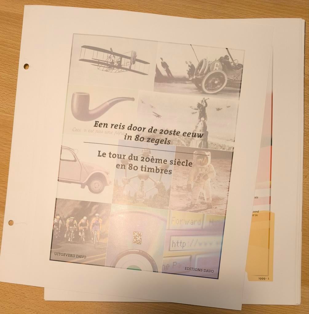 Feuilles thématiques Davo (31 pièces), Envoi