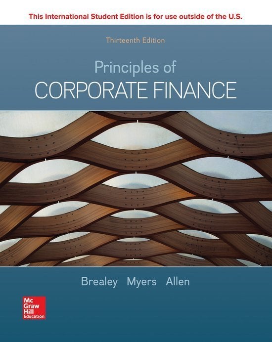 Principles of Corporate Finance 13th ed - Brealey - NIEUW, Boeken, Ophalen, Nieuw, Hoger Onderwijs