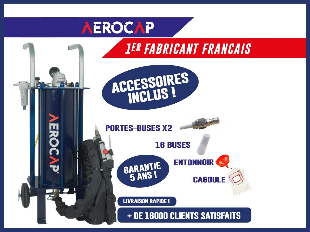 Aérogommeuse AEROCAP 801 – Décapage Bois, Métal & Pierre, Enlèvement ou Envoi, Neuf