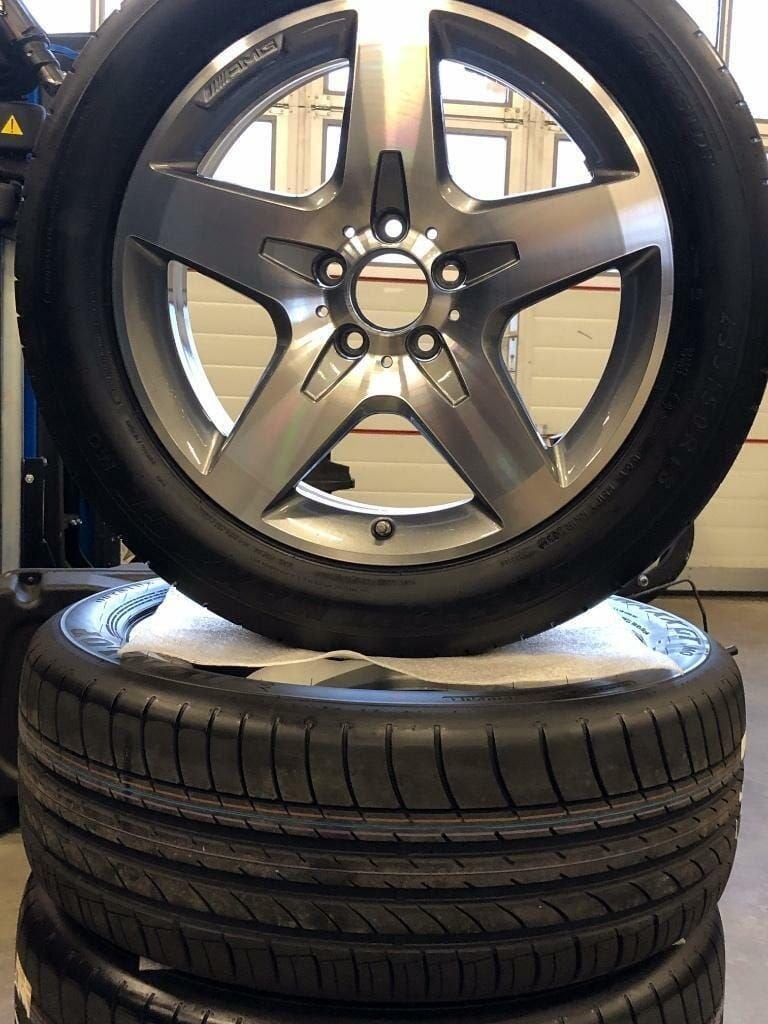 18 inch mercedes gla klasse w156 amg velgen met zomerbanden, Auto-onderdelen, Banden en Velgen, Ophalen, 18 inch, -, -
