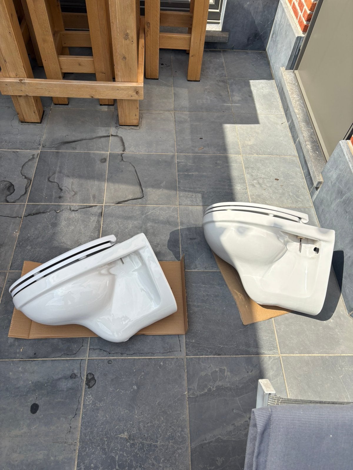 Wc pot met bril, Doe-het-zelf en Bouw, Ophalen, Gebruikt