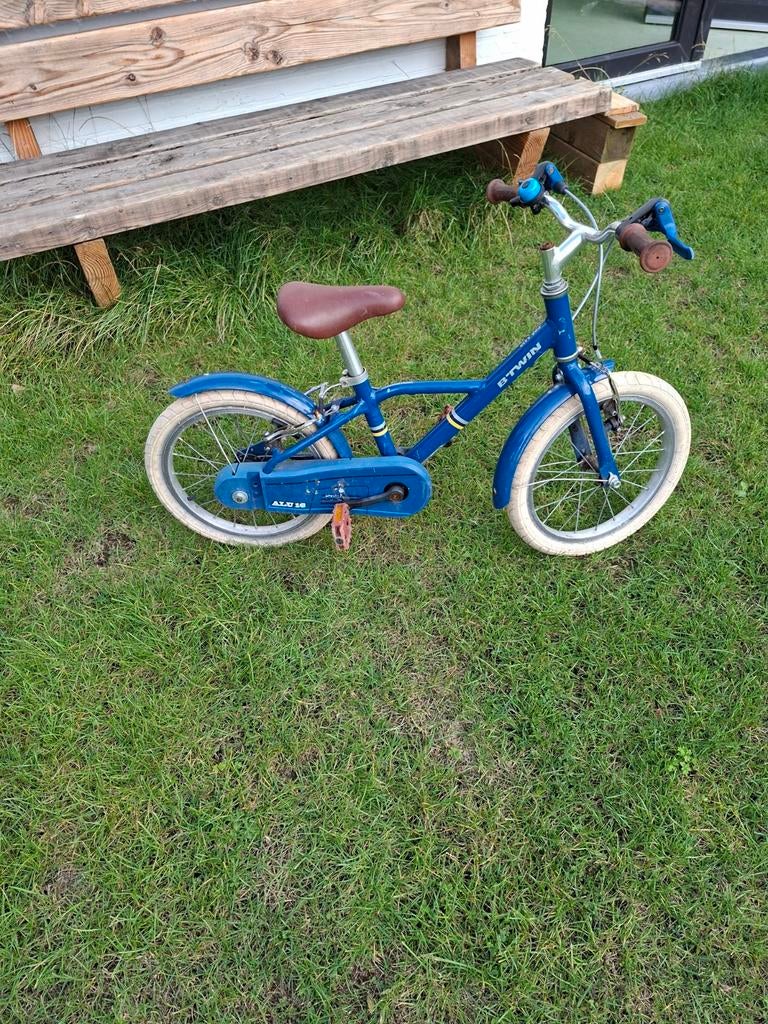 Kinderfietsje 16 inch B-twin, Fietsen en Brommers, Fietsen | Kinderfietsjes, Ophalen, Velgrem, B-Twin, 16 tot 20 inch