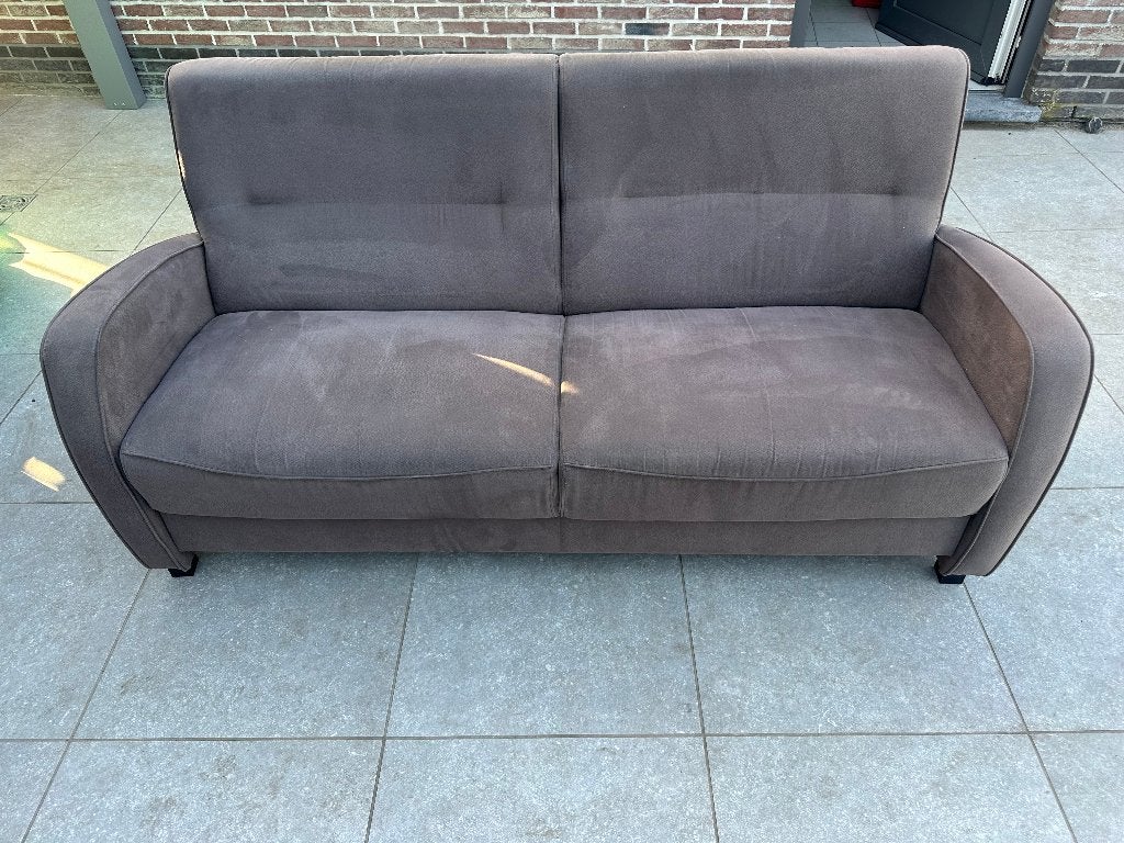 Stoffen zetel, Huis en Inrichting, Ophalen, 150 tot 200 cm, Tweepersoons, Zo goed als nieuw