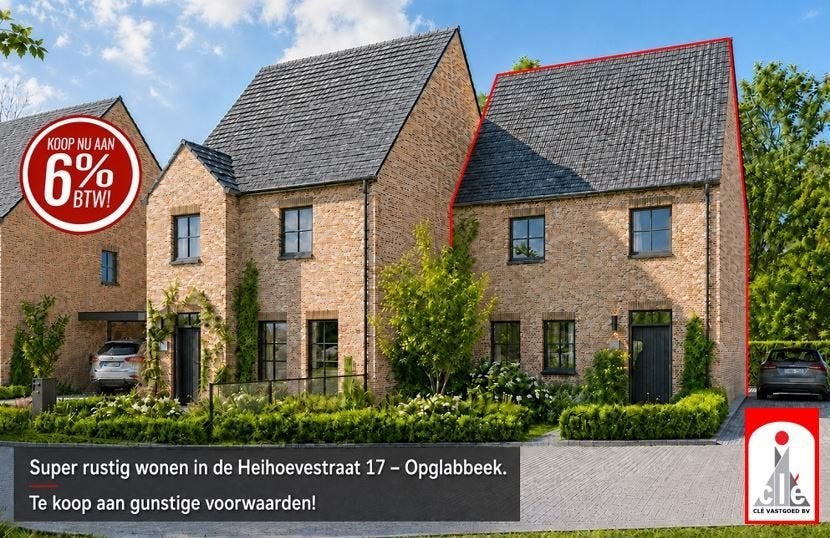 Project Heihoeve - Rustig gelegen nieuwbouwwoning in HOB, Immo, Huizen en Appartementen te koop, 200 tot 500 m², 3 kamers, Hoekwoning