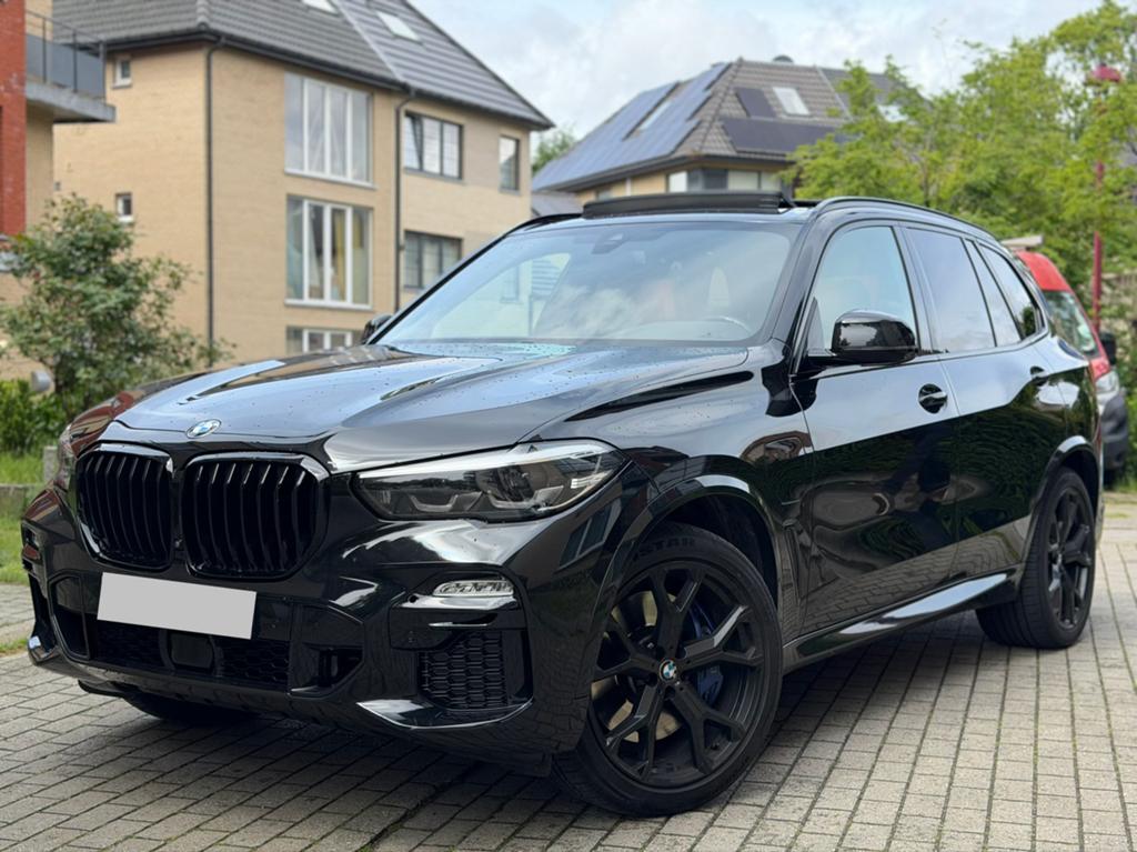 BMW X5 XDrive45e Pack-M 394Ch, Auto's, Automaat, Zwart, Leder, Overige kleuren