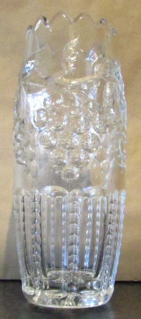 Vase en verre (D), 25 cm, Comme neuf, Verre, Convient pour fleurs séchées