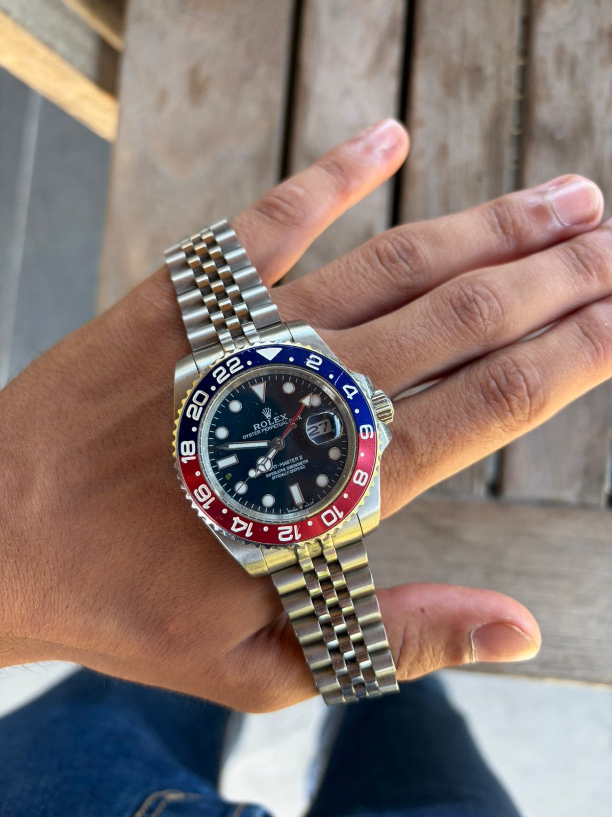 Rolex GMT-Master Pepsi, Enlèvement, Comme neuf, Acier, Rolex