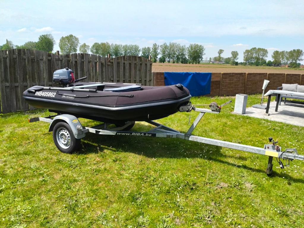 3D Tender+Yamaha 6pk+trailer, Watersport en Boten, Ophalen, Peddels, Airdeck, Yamaha