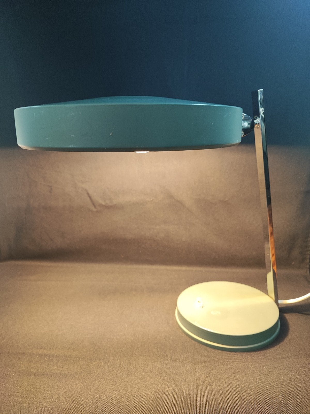 Lampe Vintage Années 70, Enlèvement ou Envoi, Lampe de bureau, Métal, Design