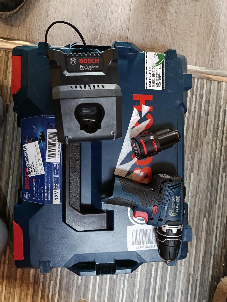 Bosch GSR 12V-35 FC Perceuse-visseuse sans fil, Doe-het-zelf en Bouw, Gereedschap | Boormachines, Ophalen, Nieuw, Minder dan 400 watt