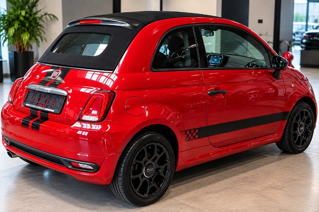 Fiat 500C Cabrio 1.2 Lounge – Navi – Slechts 66.000 km  2017, Auto's, Voorwielaandrijving, 4 deurs, Bedrijf, Handgeschakeld