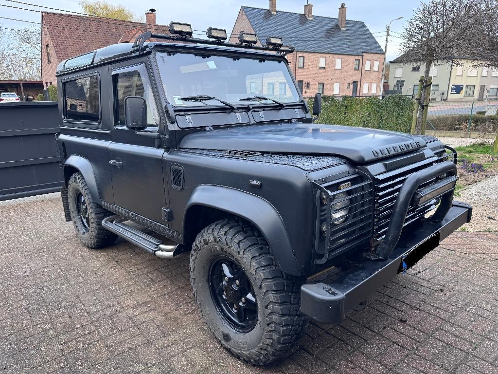 Land Rover Defender 90, Zwart, Zwart, Leder, Defender