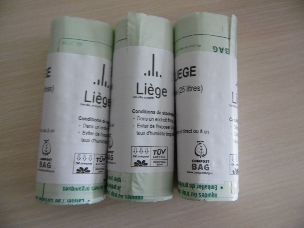 SACS POUBELLES  BIODÉGRADABLES   VILLE DE LIÈGE, 20 tot 30 liter, Ophalen, Nieuw, Overige materialen