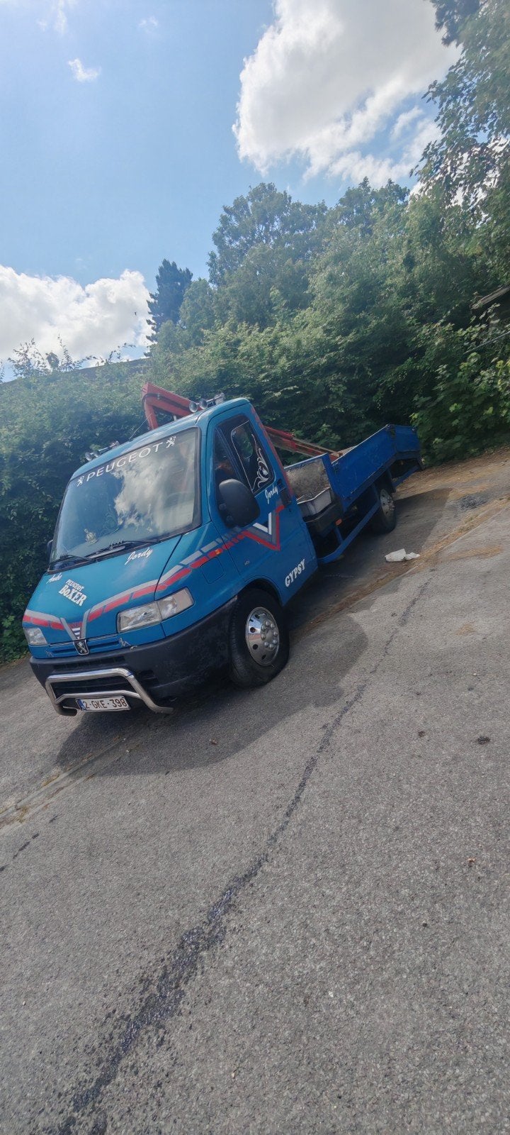 Depanneur met laadkraan b rijbewijs, Ophalen