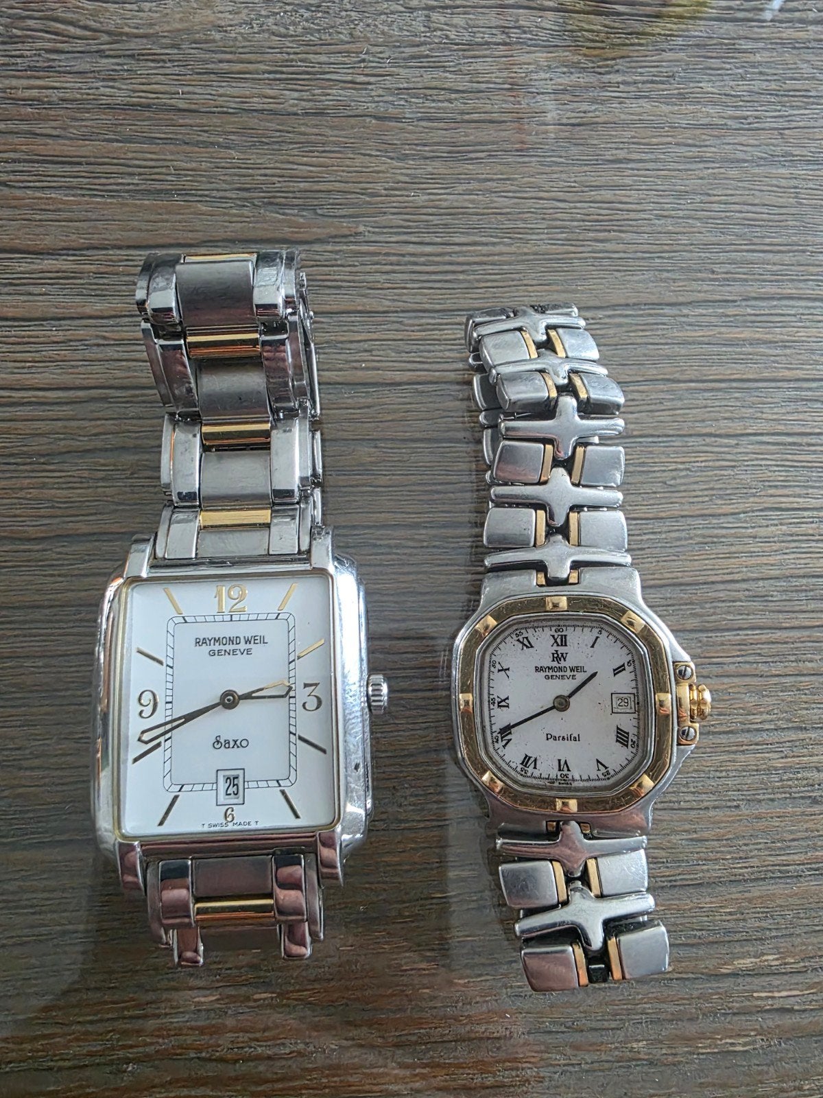 Raymond Weil horloge, Handtassen en Accessoires, Staal, Gebruikt, Staal, Polshorloge