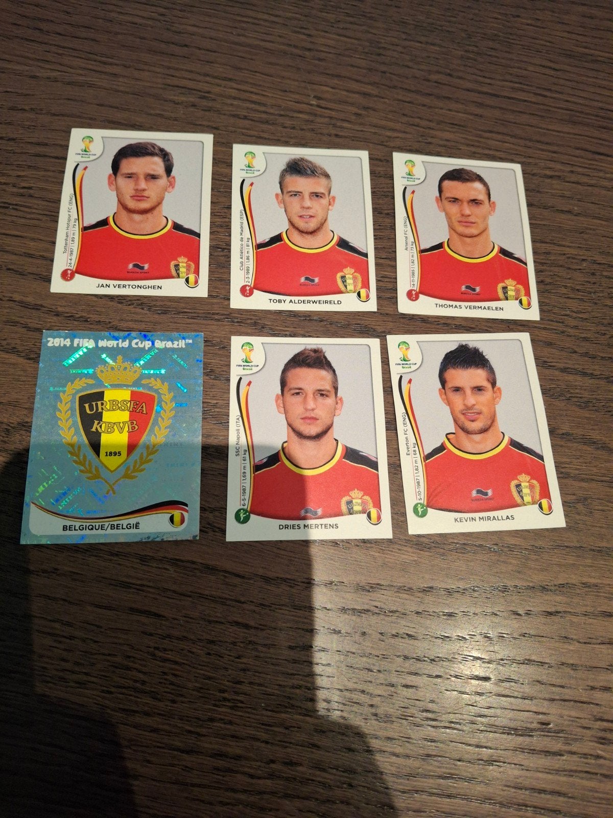 Panini World Cup 2014 stickers belgie, Ophalen of Verzenden