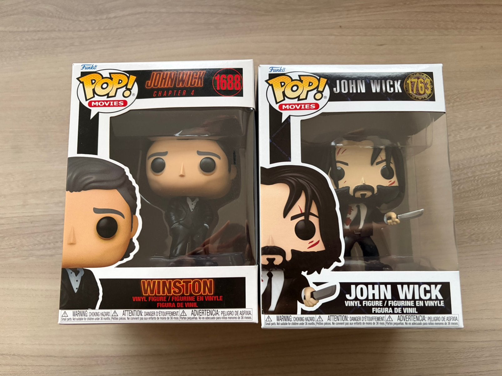 Funko Pop John Wick Set of 2 John Wick #1763 & Winston #1688, Ophalen of Verzenden