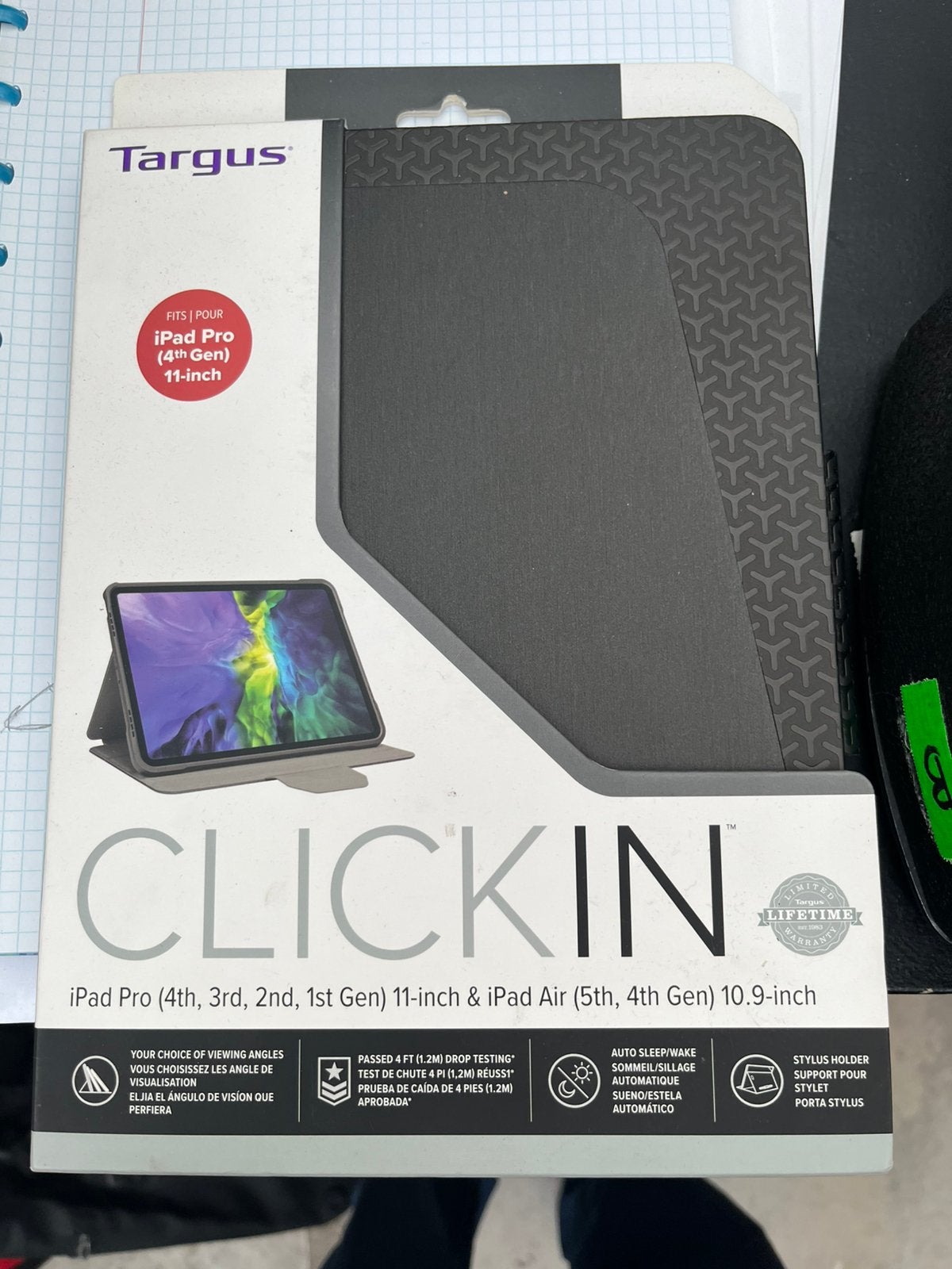 Coque de protection Targus Click-In, modèle THZ865GL, noire, Informatique & Logiciels, Enlèvement, Comme neuf, Coque