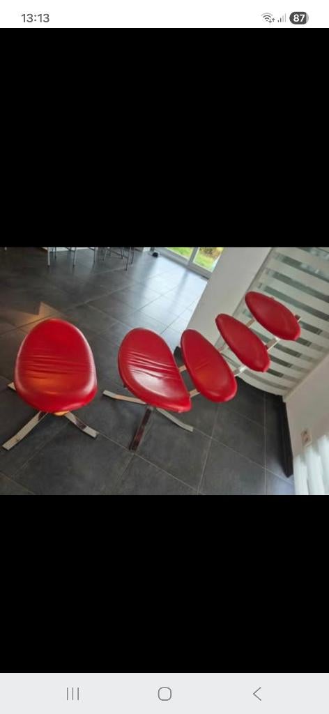 Fauteuil Poul volther (copie), 125 à 150 cm, Enlèvement, Utilisé, Cuir