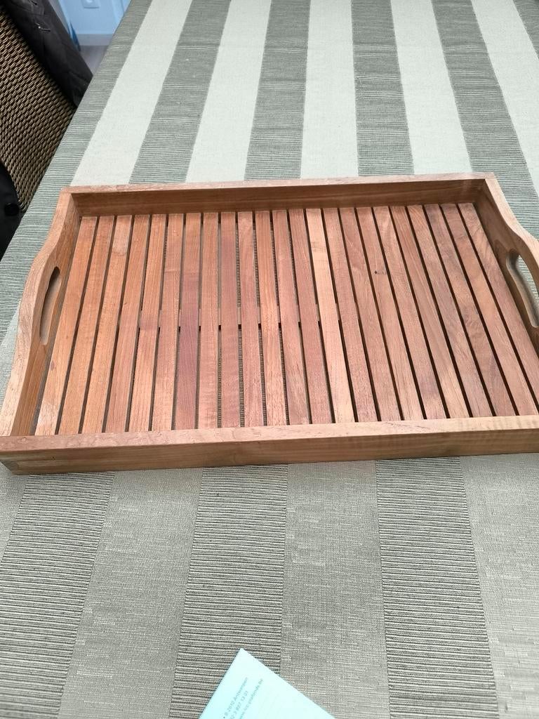 Teak houten dienblad, Enlèvement