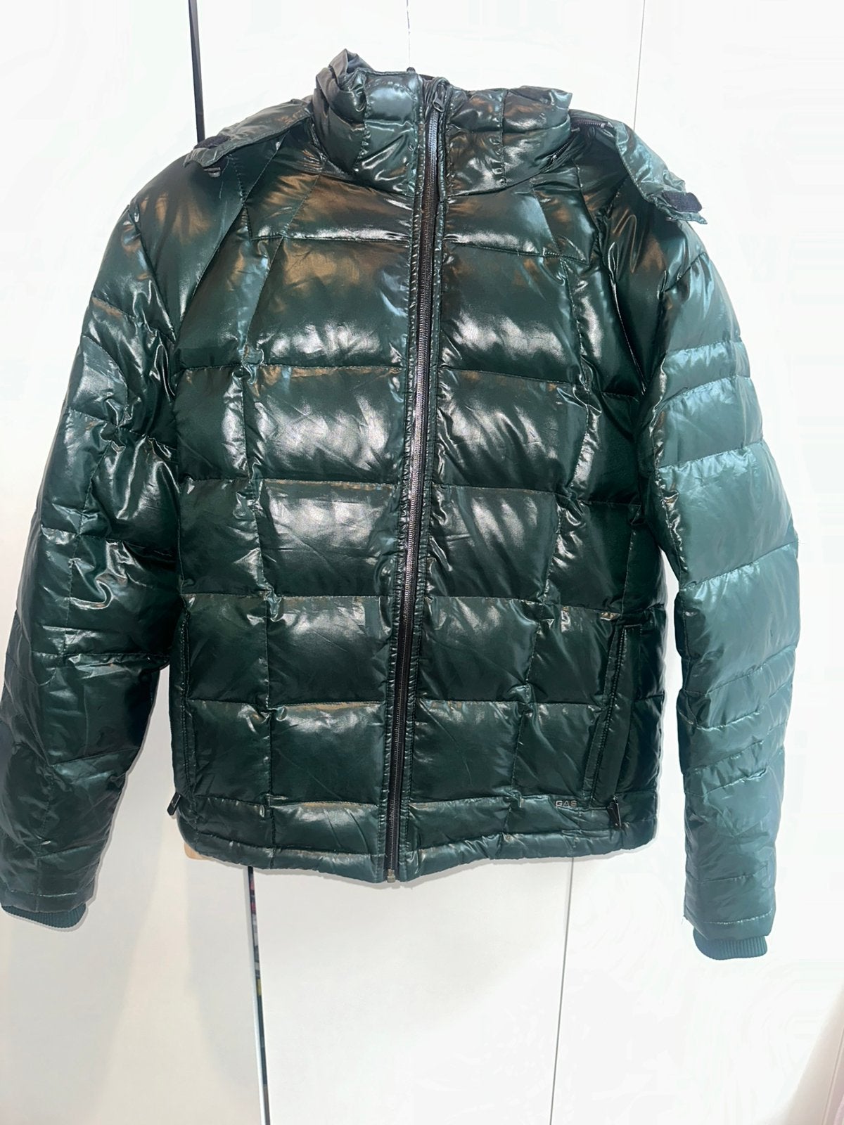 Veste doudoune GAS Vert Émeraude Taille L, Ophalen of Verzenden, Zo goed als nieuw, Maat 52/54 (L), Groen