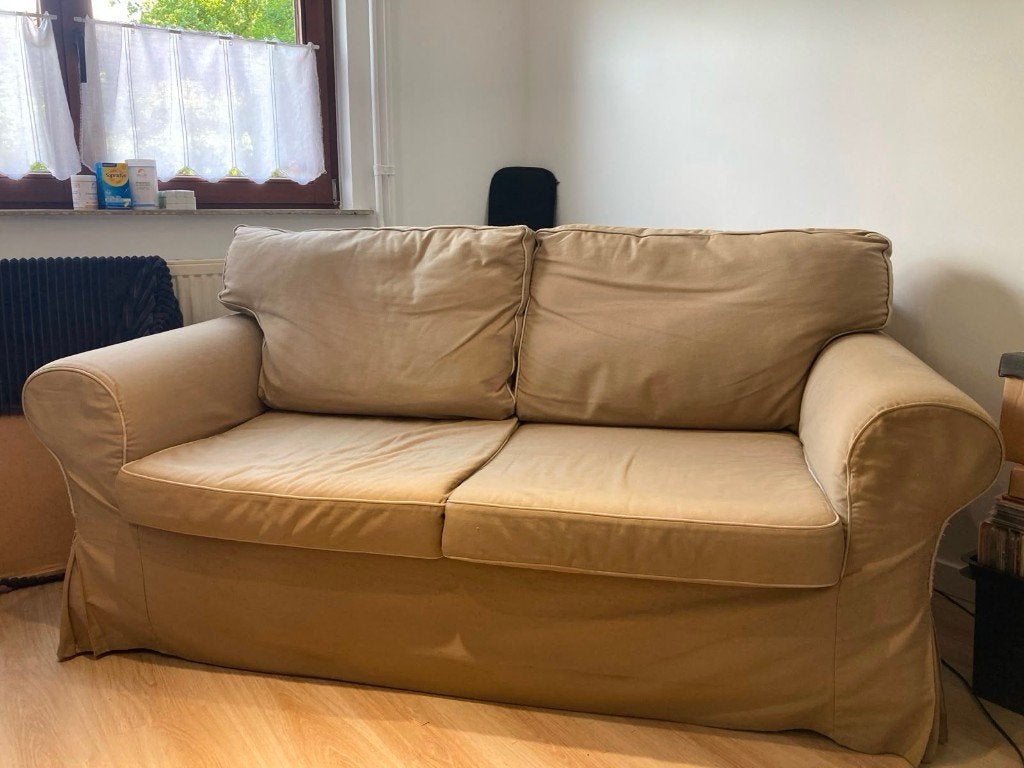 Canapé Ektorp 2 places beige, Maison & Meubles, Canapés | Salons, 75 à 100 cm, Bois, Enlèvement, Deux personnes