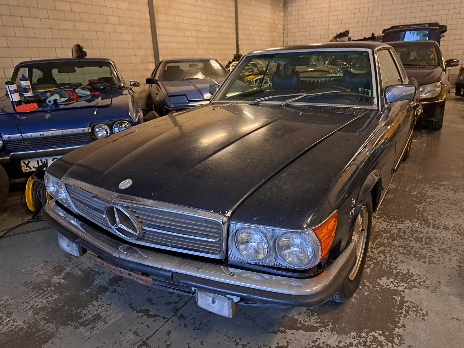 zeldzame mercedes 500 slc airco en abs!1100 stuks gemaakt, Auto's, Automaat, Mercedes-Benz, Particulier, ABS