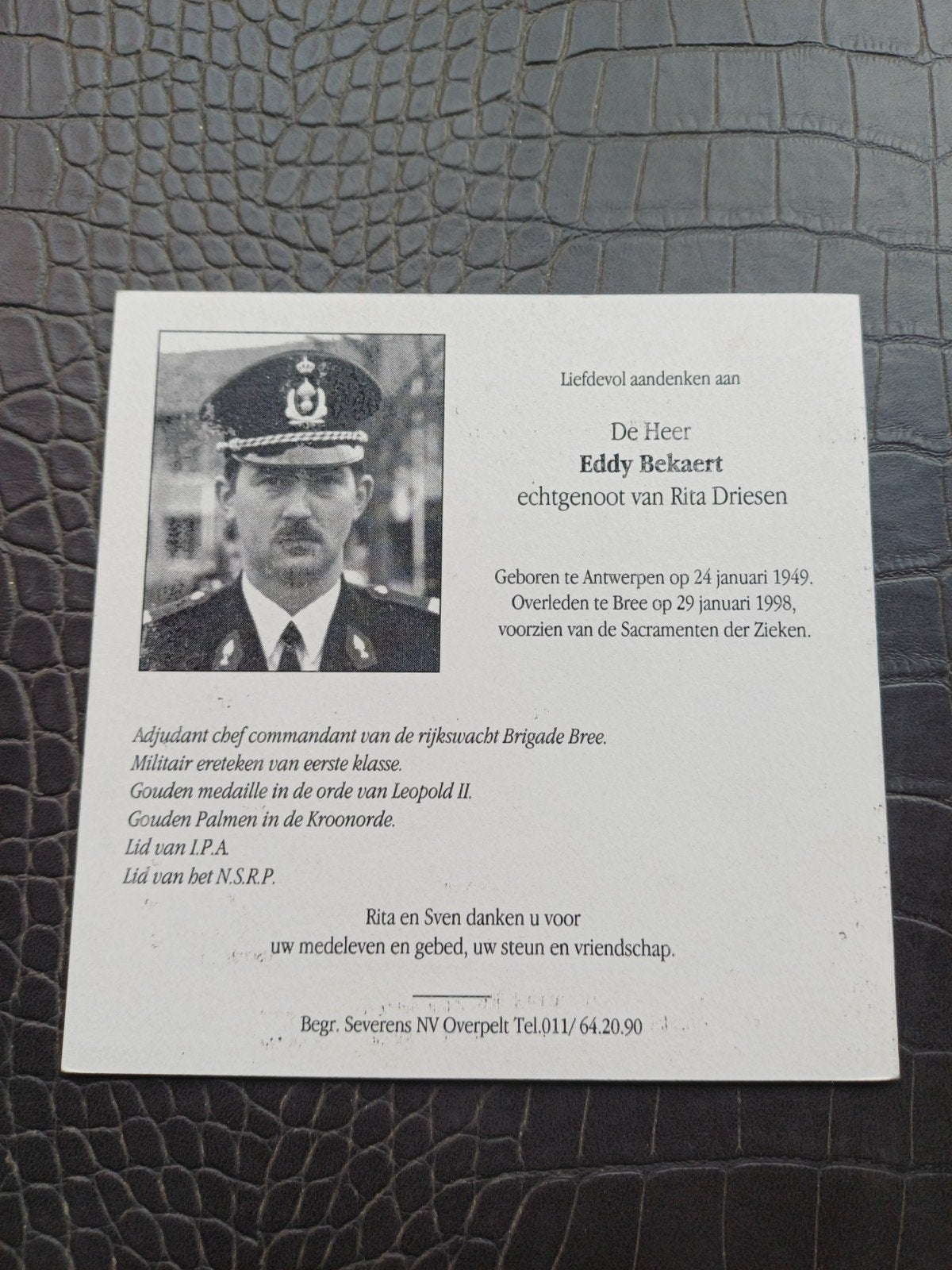 Gendarmerie, Collections, Enlèvement ou Envoi