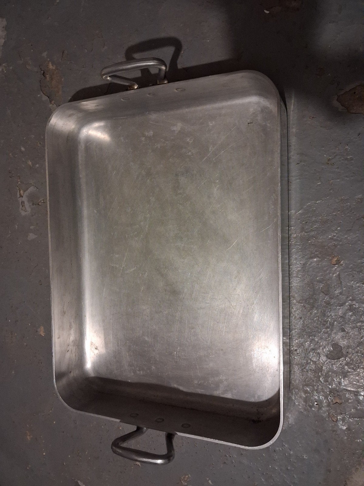 Cuisine collectivité  grand plat assez lourd inox, Enlèvement ou Envoi, Utilisé, Métal, Récipient(s)
