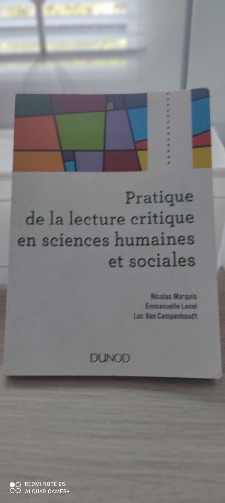 DUNOD - LECTURE CRITIQUE EN SCIENCES HUMAINES ET SOCIALES, Boeken, Schoolboeken, DUNOD, Ophalen of Verzenden, Zo goed als nieuw
