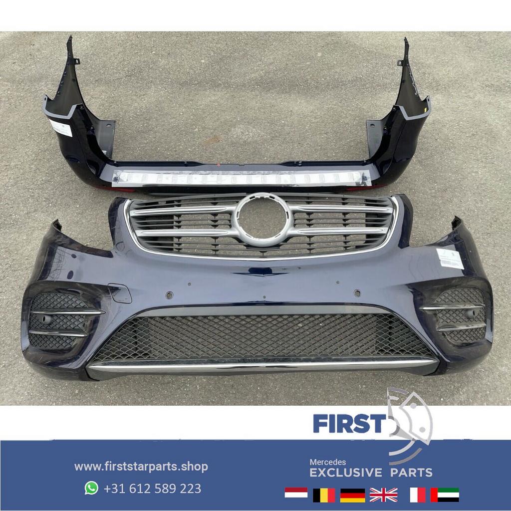 W447 VITO / V KLASSE AMG PAKKET COMPLEET BLAUW PDC ORIGINEEL, Auto-onderdelen, Carrosserie, Bumper, Mercedes-Benz, Voor, Achter