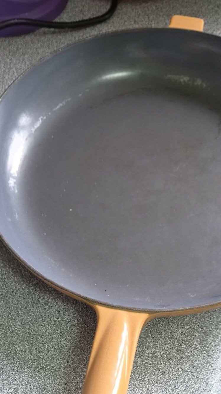 Poêle Le Creuset vintage La Mama n29 en fonte émaillée, Enlèvement, Fonte, Le Creuset