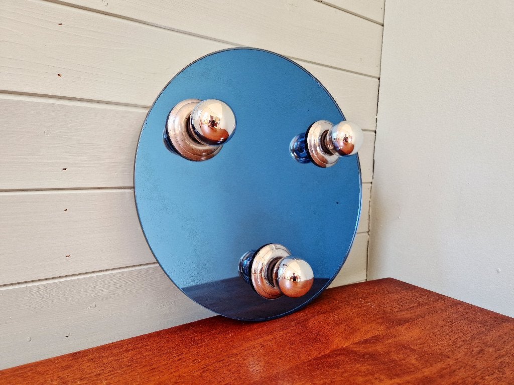 Plafonnier/Applique murale Space Age, verre bleuté, 1970, Enlèvement ou Envoi