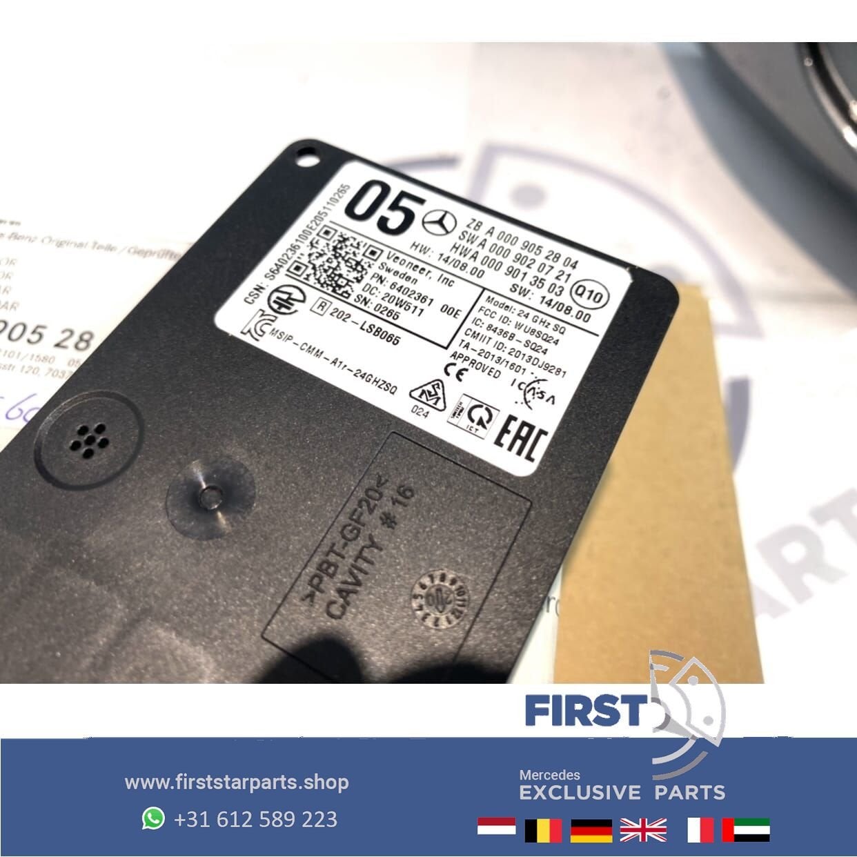 RADAR SENSOR A0009052804 origineel Mercedes A B C CLA CLS G, Utilisé, -, -, Enlèvement ou Envoi