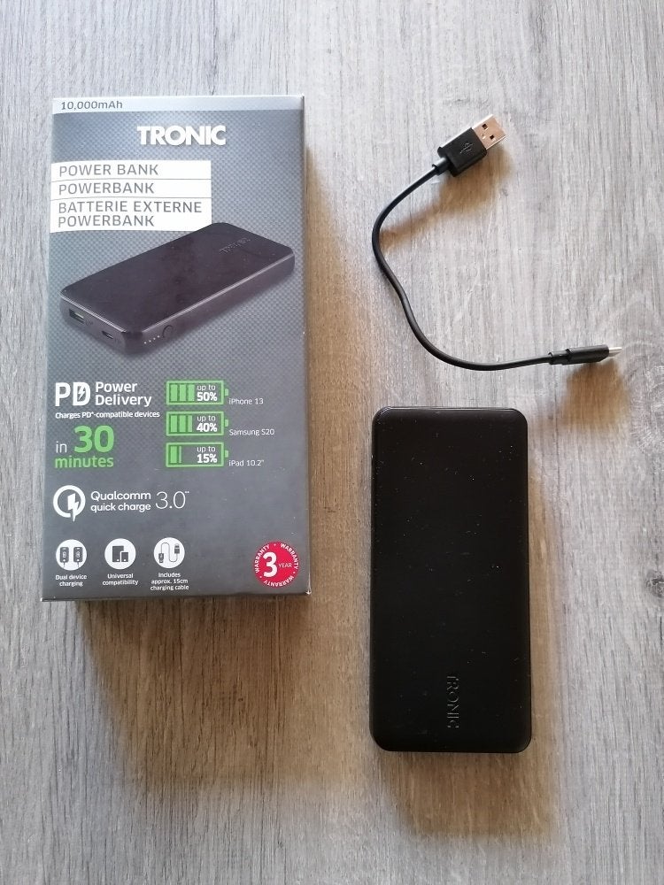 Powerbank - Tronic - 10.000mAh, Ophalen of Verzenden, Gebruikt, Tronic
