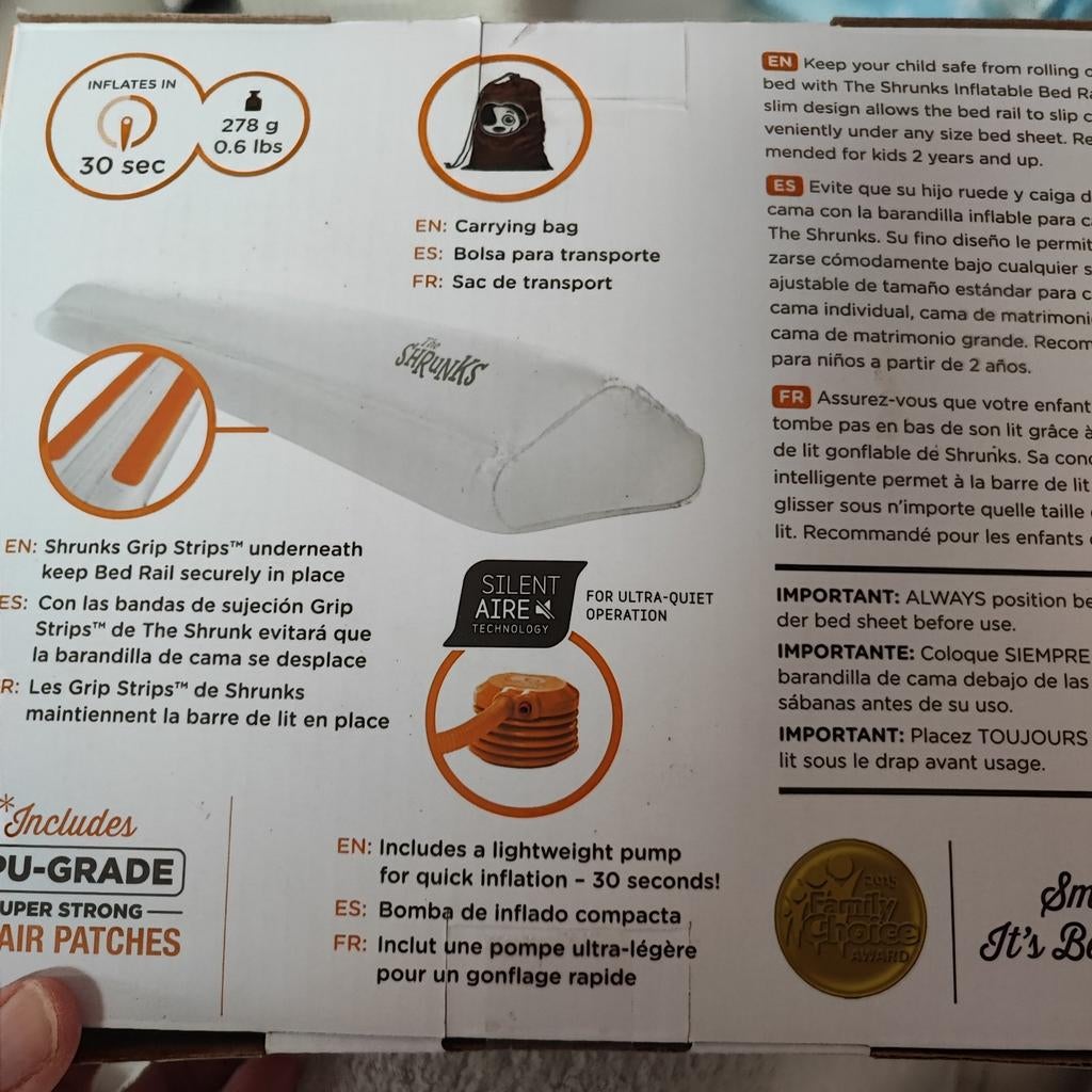 Opblaasbaar bed omranding voor kleine kindjes, Ophalen of Verzenden