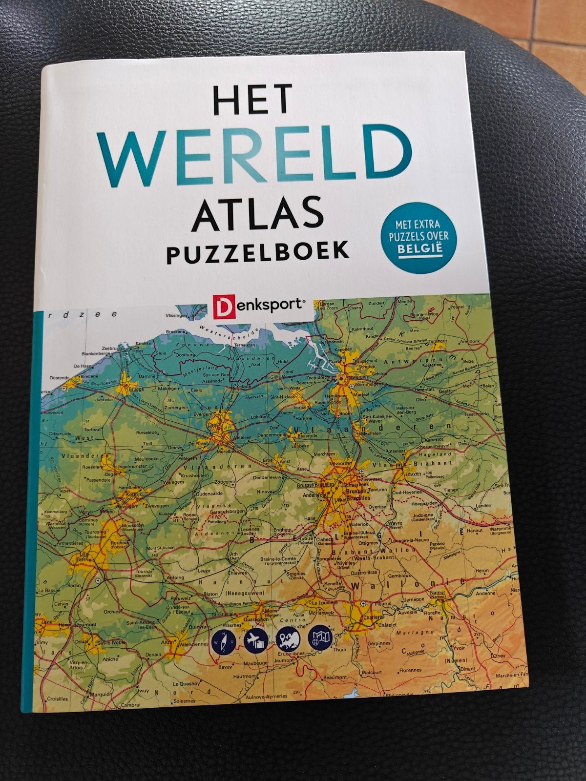 Het wereld atlas puzzelboek denksport.NIEUW, Ophalen, Nieuw