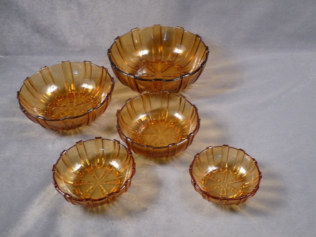 Set Art Deco schalen. (5), Antiek en Kunst, Ophalen of Verzenden