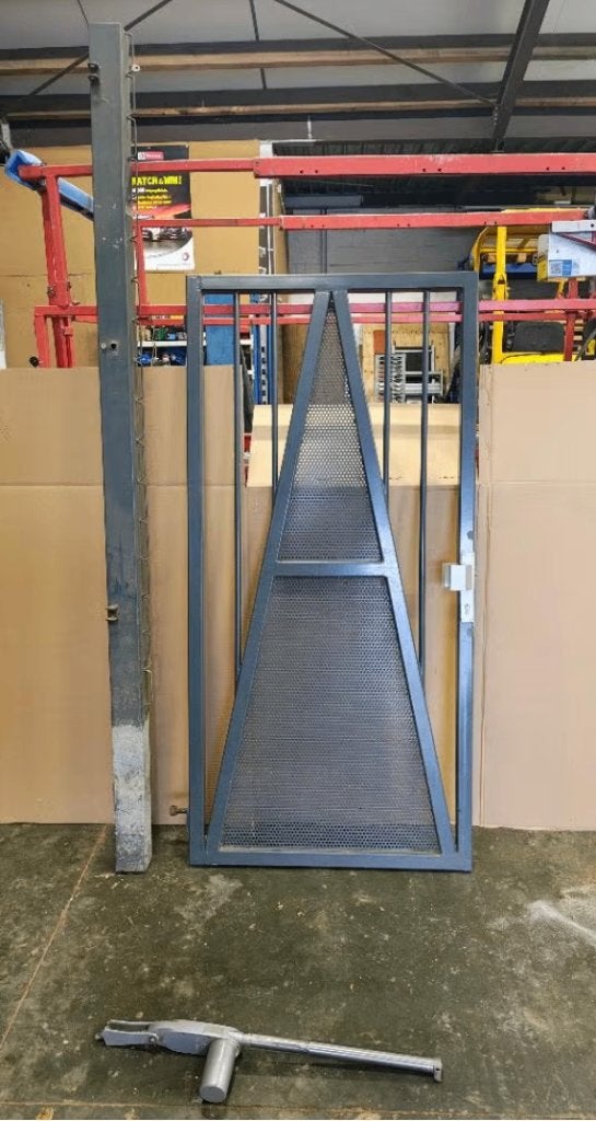 Stalen tuindeur, Ophalen, Gebruikt, Staal, Minder dan 100 cm