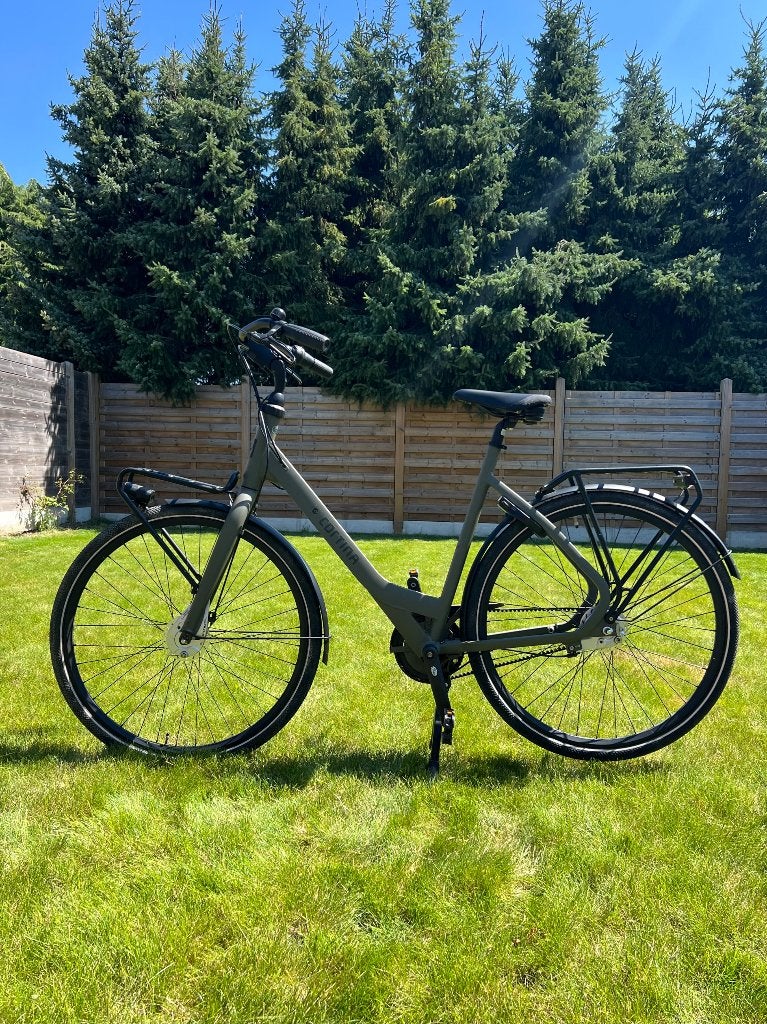 Cortina common dames stadsfiets kaki, Fietsen en Brommers, 53 tot 56 cm, Velgrem, Versnellingen, Zo goed als nieuw