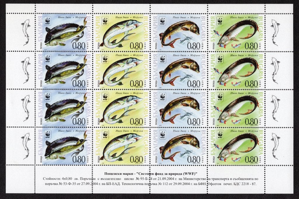 BULGARIE Yt. 4041/4044 MNH 4 série 2004, Envoi, Bulgarie, Non oblitéré
